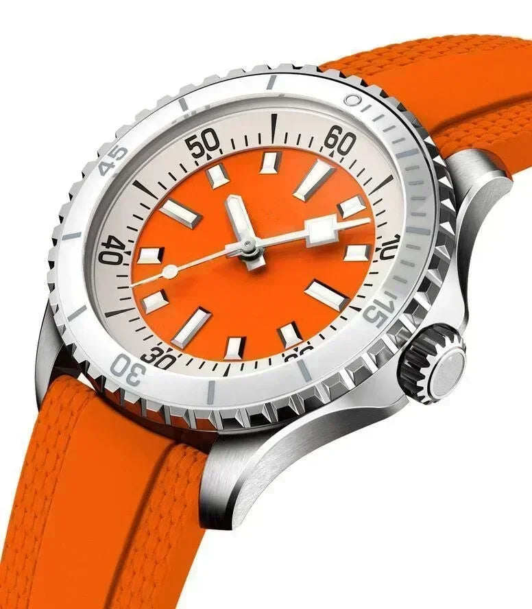 Montre Homme Automatique Luxe Acier Verre Saphir Couronne Vissée Cytupr – CLEVI Paris
