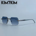 Lunettes de Soleil Punk Sans Monture Carrées Homme – Style Steampunk Polygone UV400 – CLEVI Paris