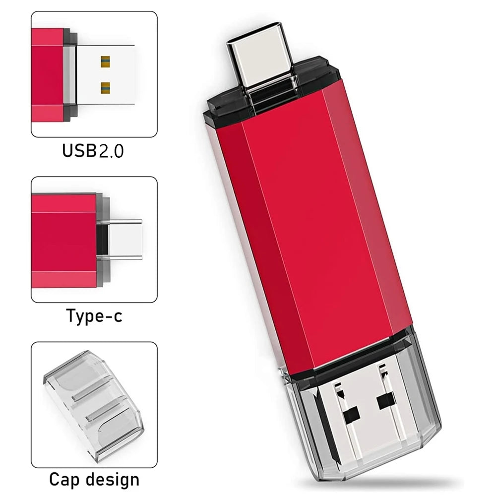 Clé USB 3.1 OTG BiNFUL Type-C iPhone 32Go à 2To Porte-Clés 4 Coloris – CLEVI Paris