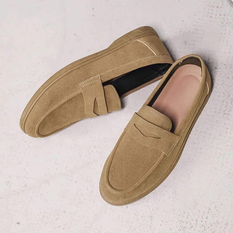 Mocassins Homme Slip-On Légers Respirants Semelle Caoutchouc – CLEVI Paris