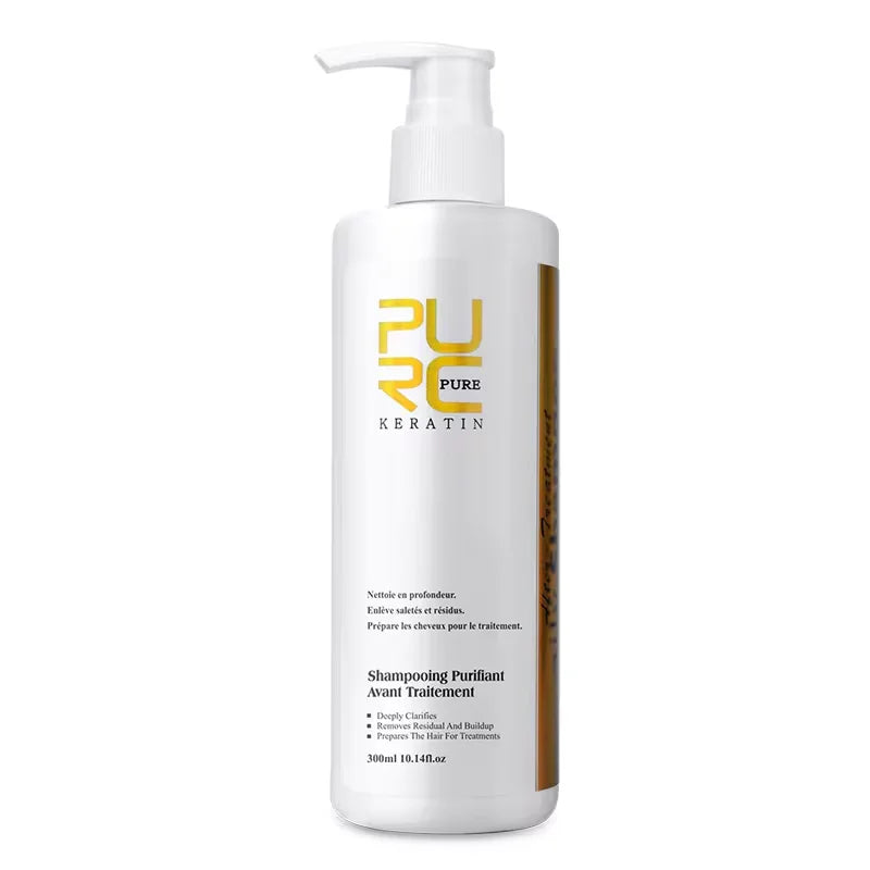 Shampooing Purifiant & Après-Shampoing PURC – Soin Kératine Professionnel, Lissage & Brillance