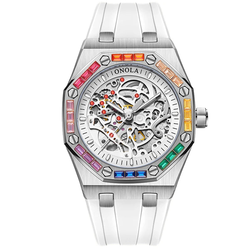 ONOLA ON3834D – Montre Automatique Homme | Style Militaire, Lumineux, Étanche 3 Bar
