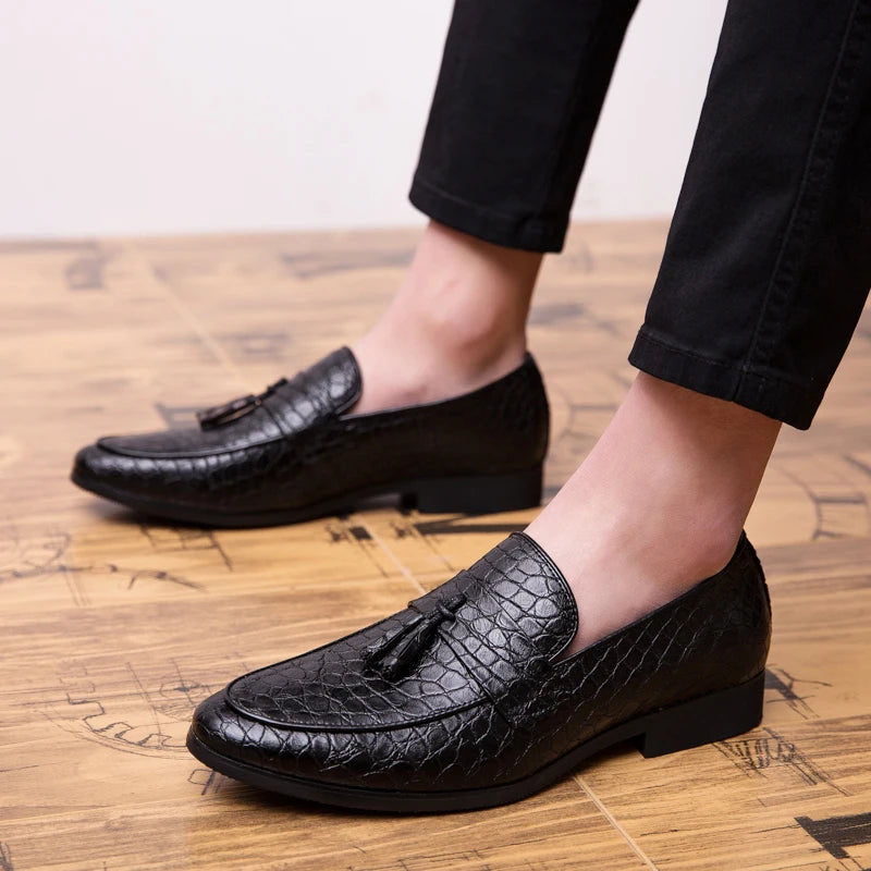 Mocassins homme en microfibre à enfiler – CLEVI Paris