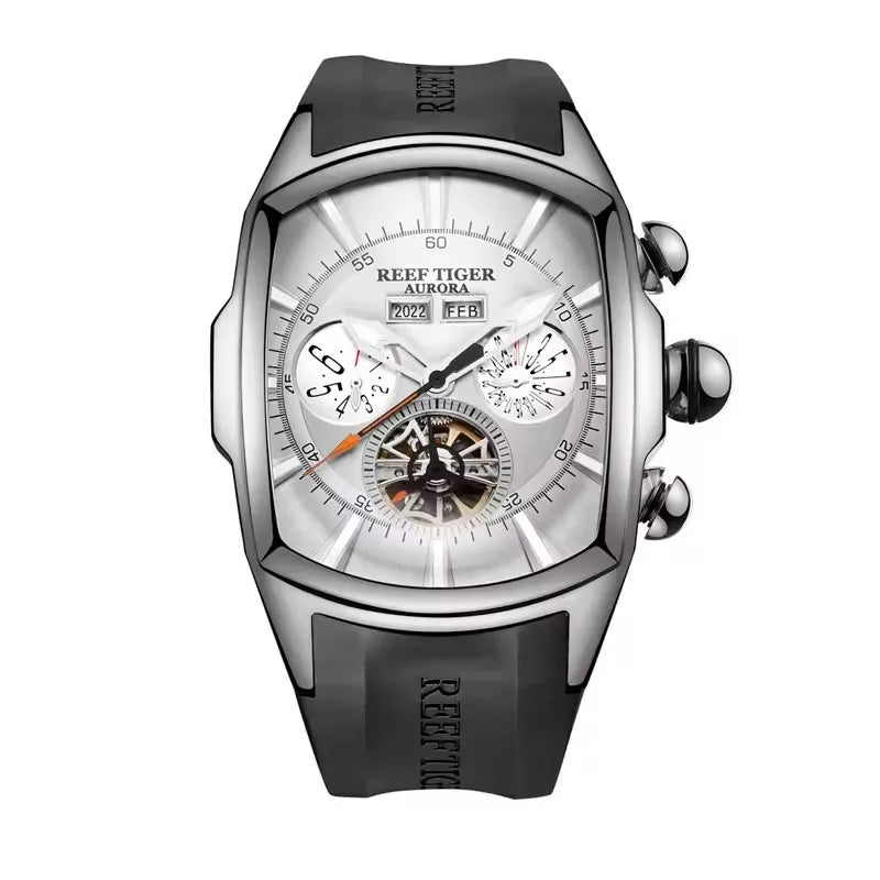 Montre Mécanique Homme Reef Tiger RGA3069 – Tourbillon Automatique, Acier 316L & 13 Coloris