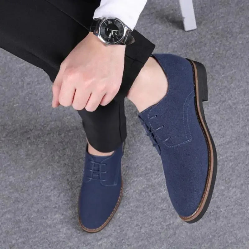Chaussures Oxford Homme Daim | Lacets Casual Sport Respirantes