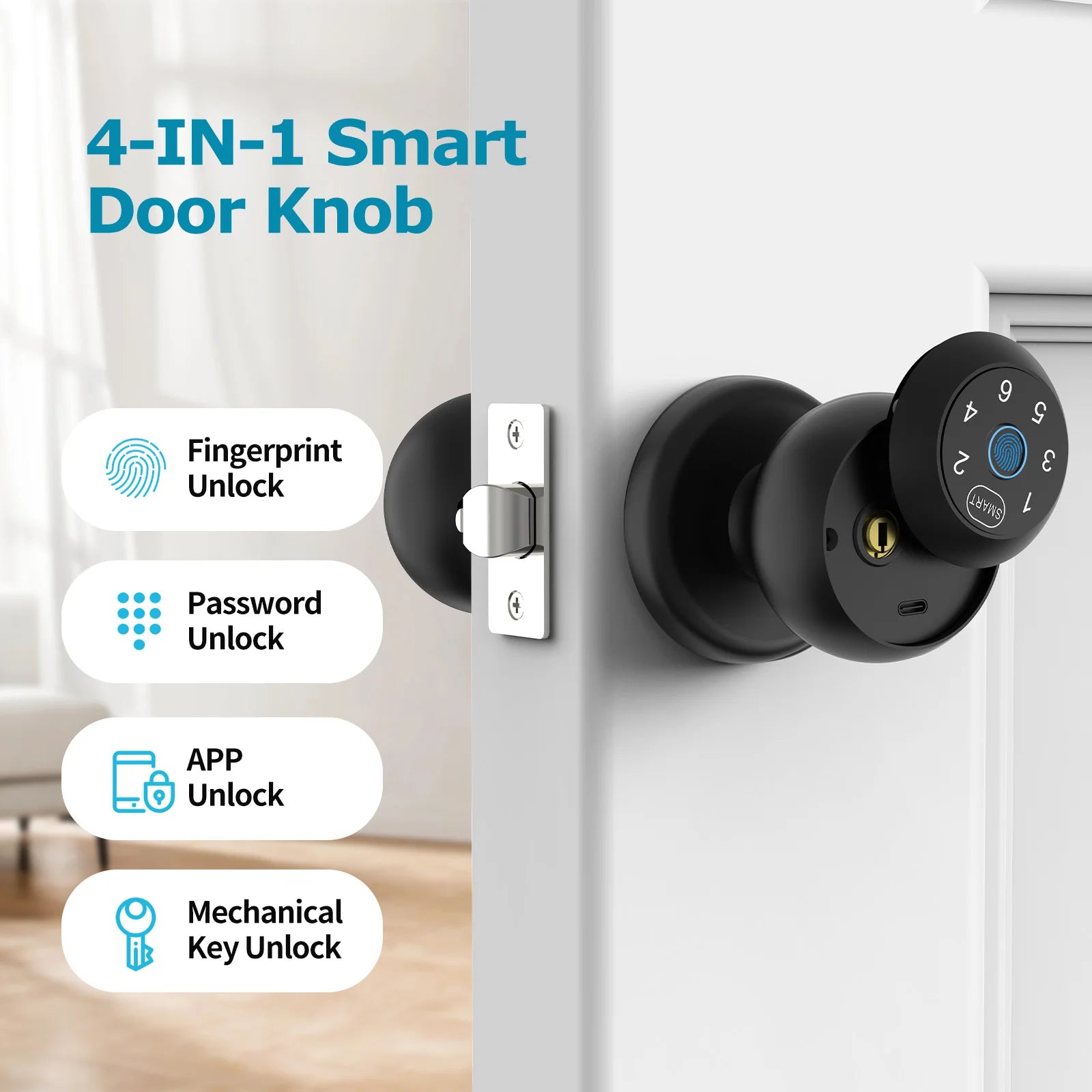 Serrure Connectée Viladepot D2 Empreinte Digitale Tuya Intérieure – CLEVI Paris