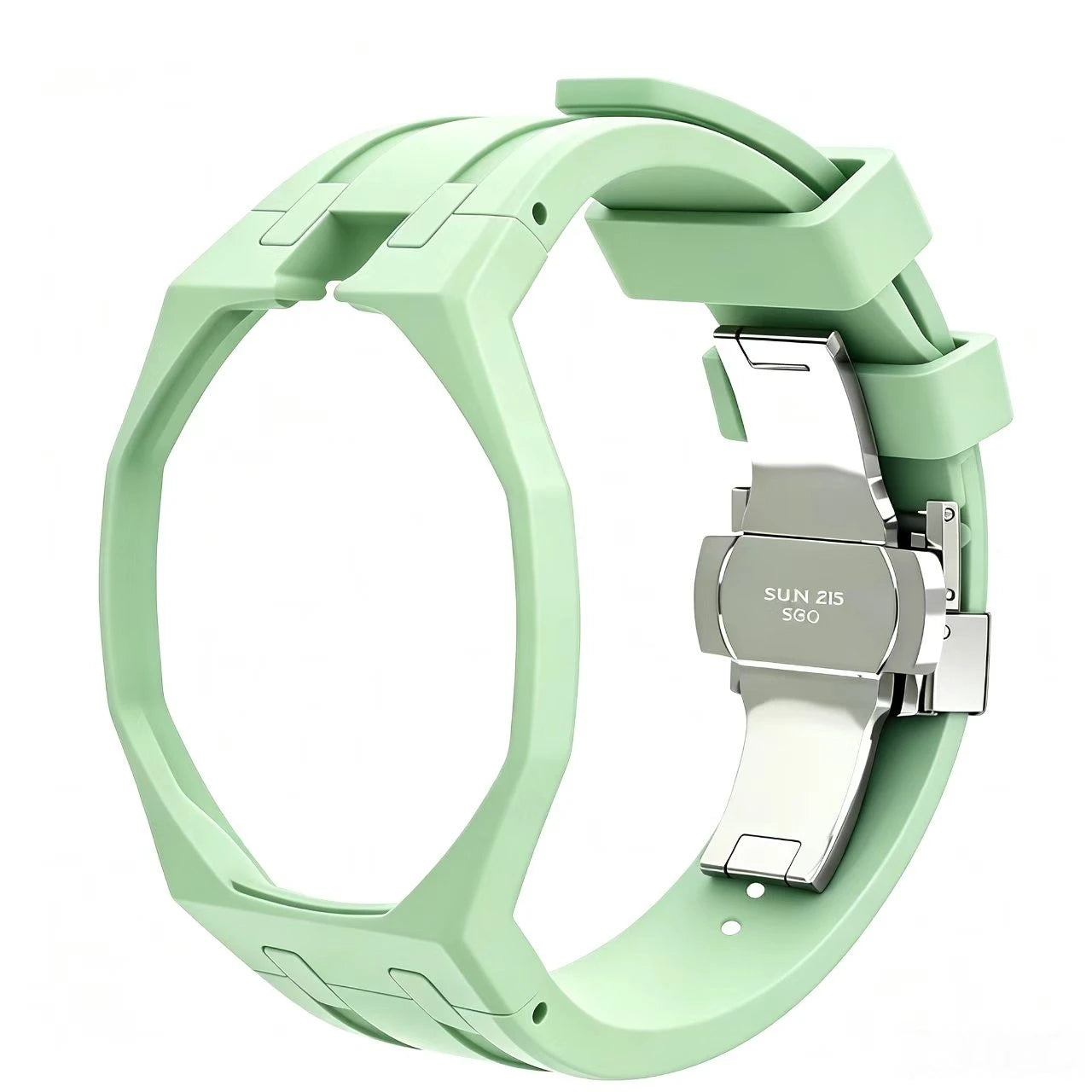 Kit Bracelet FKM + Boîtier Céramique Compatible Swatch x AP Royal Oak Boucle Déployante – CLEVI Paris