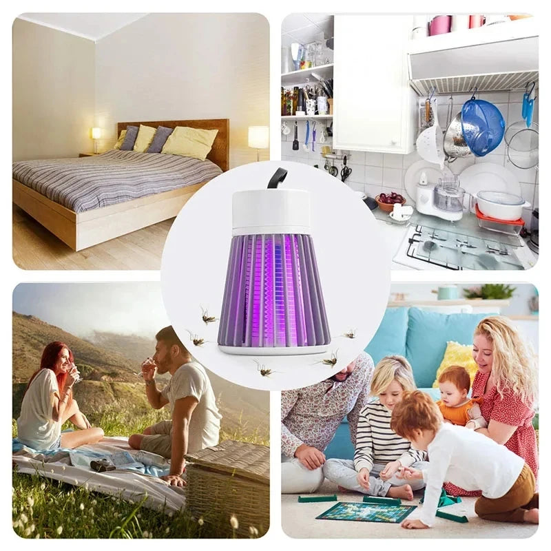 Lampe Anti-Moustiques Électrique 2-en-1 USB Lumière UV — CLEVI Paris