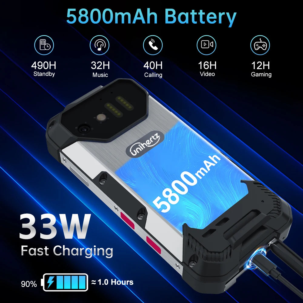 Unihertz 8849 Tank Mini – Smartphone Rugged Compact 4,3" | 100MP | 5800mAh | IP68 | Android 13
