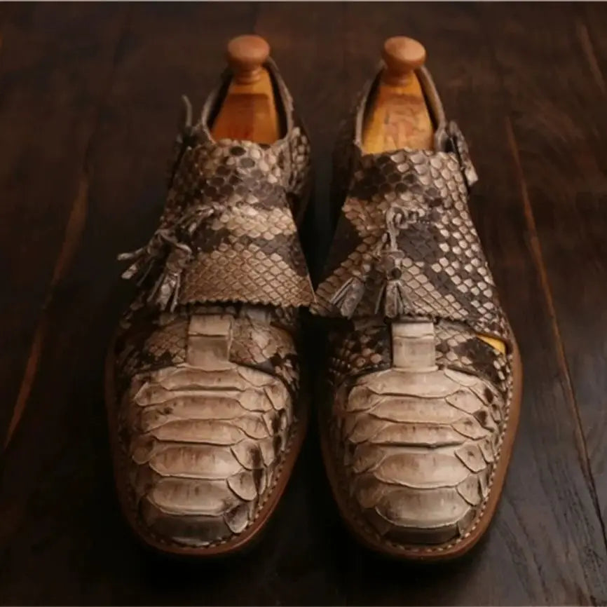 Chaussures Homme Cuir Python Semelle Goodyear | Style Britannique – CLEVI Paris