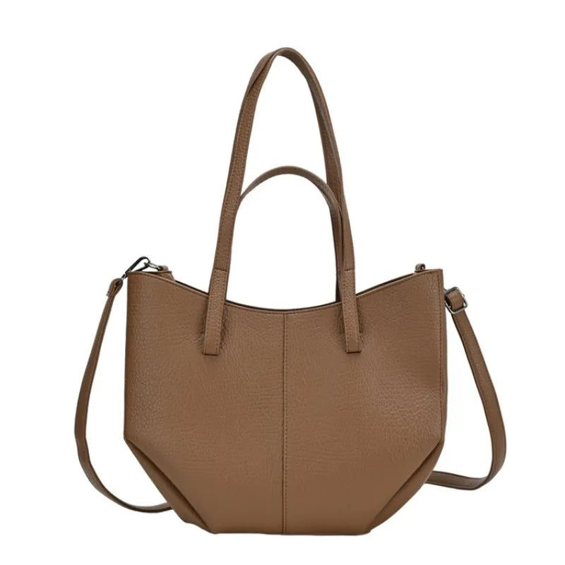 Grand Sac Cabas Femme Simili Cuir Anse Large Fermeture Aimantée – CLEVI Paris