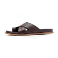 Tongs Homme Cuir Véritable Cross-Strap Plage & Casual – CLEVI Paris