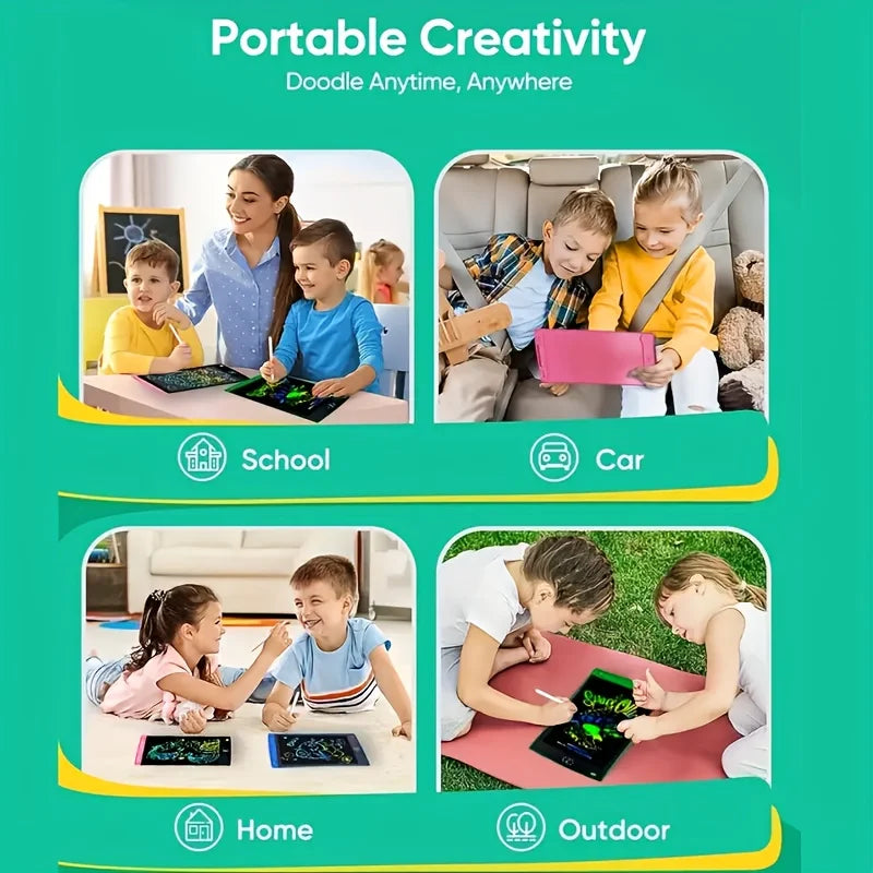 Ardoise LCD 8,5" Enfant – Tablette Écriture & Dessin Numérique avec Stylet – Dès 3 Ans