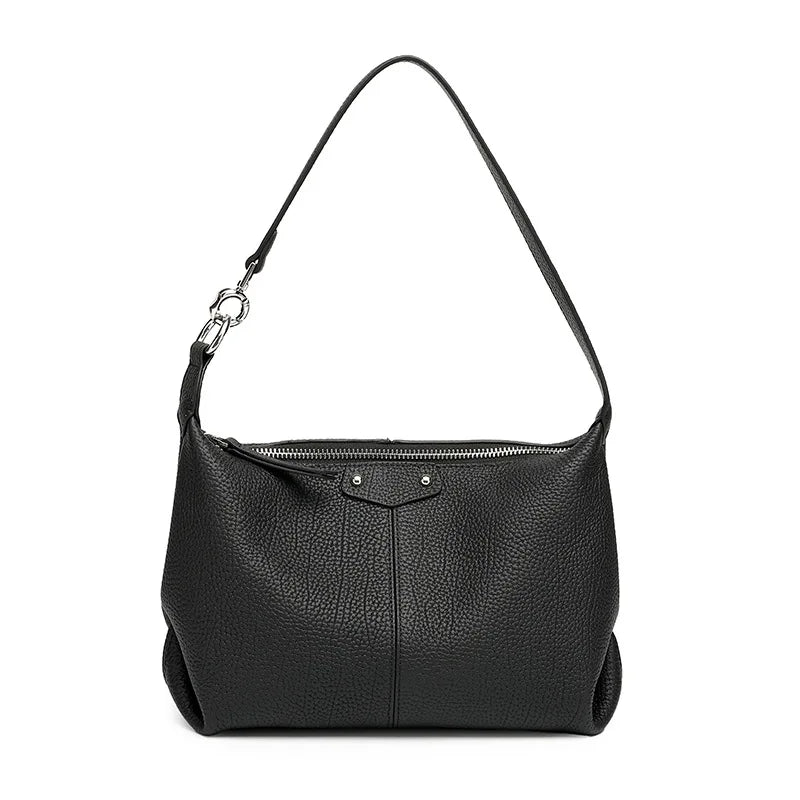 Sac Bandoulière Femme Cuir Véritable Grande Capacité Minimaliste – CLEVI Paris