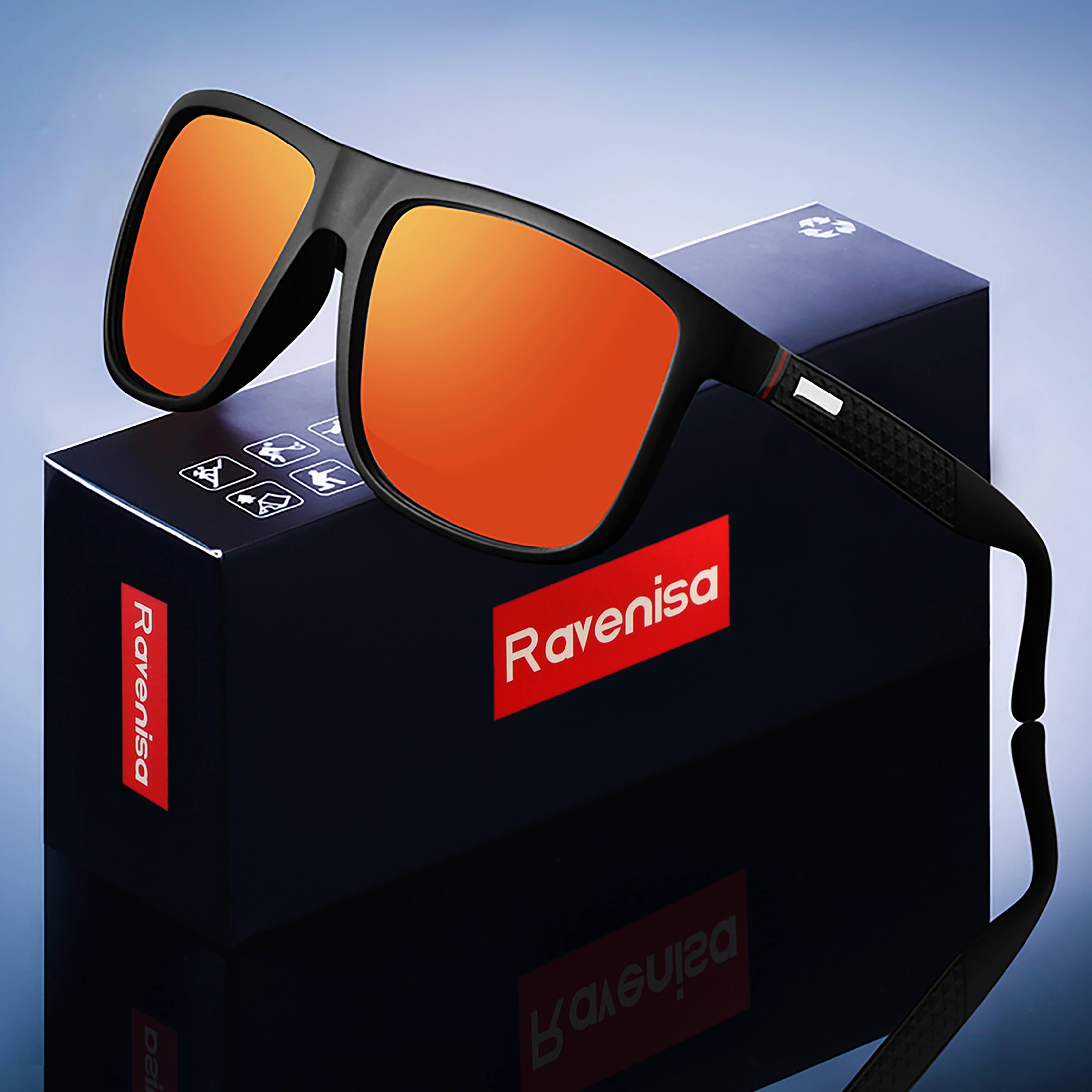 Lunettes de Soleil Polarisées UV400 Rectangulaires Homme Conduite & Pêche – CLEVI Paris
