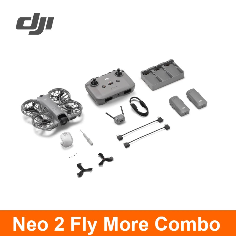 DJI Neo 2 – Drone 4K/60fps Gimbal 2 Axes Évitement Omnidirectionnel 151g 49Go Stockage Expédié Europe – CLEVI Paris