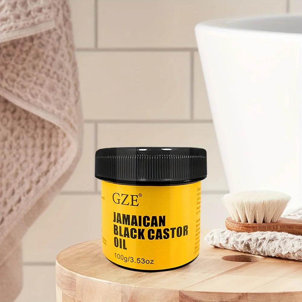 Soin Capillaire Huile de Ricin Noire Jamaïcaine & Crème Gingembre — CLEVI Paris