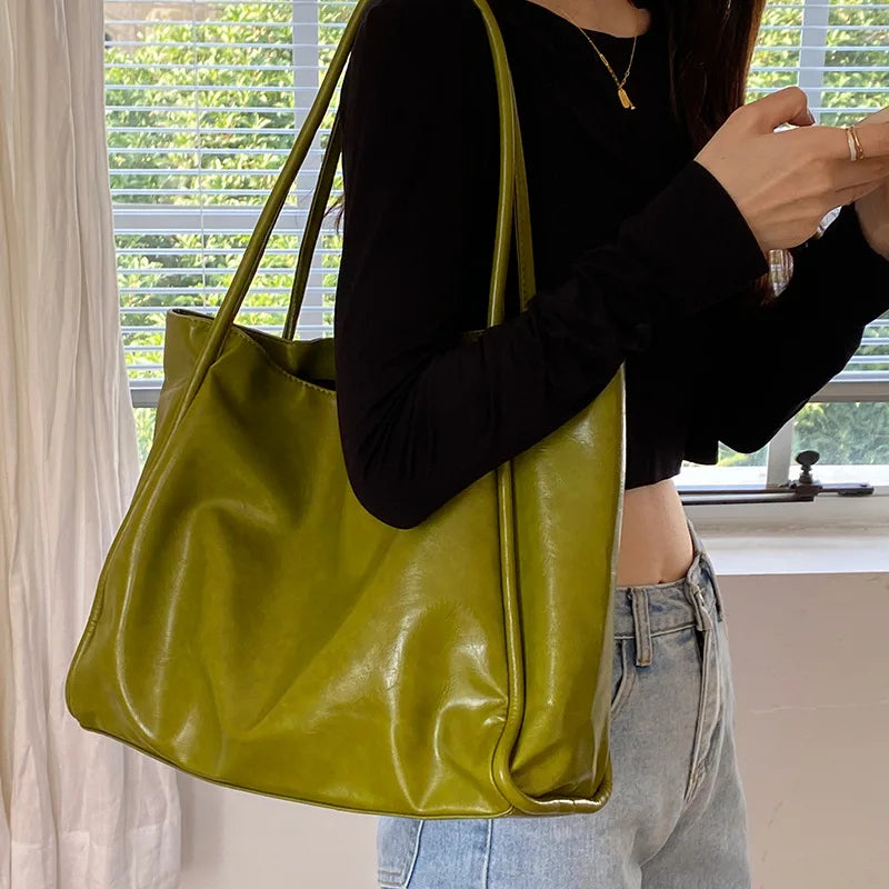 Sac Cabas Femme Cuir PU Grande Capacité Fermeture Magnétique – CLEVI Paris