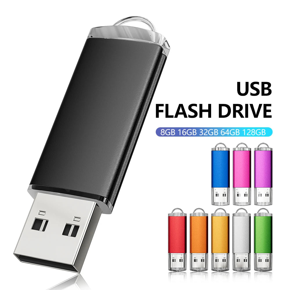 Clé USB 2.0 Métal Haute Vitesse | Pendrive 4 à 128 Go 9 Coloris – CLEVI Paris