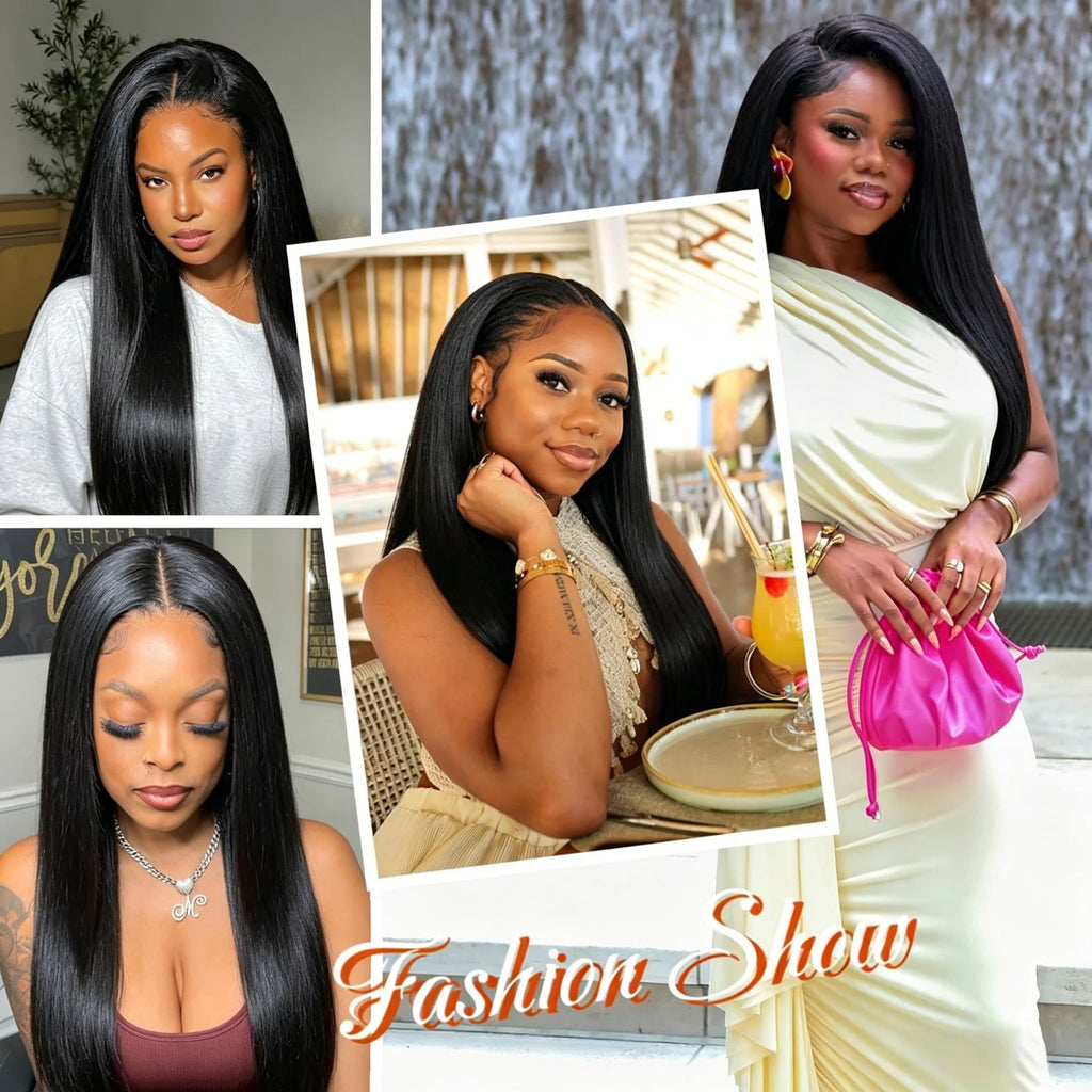 Extensions Crochet Yaki Straight Cheveux Humains Invisible Knots Boho Braids – CLEVI Paris
