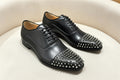 Oxford Homme Lacets Clous Rivets Punk Rock Bout Pointu Semelle Caoutchouc Mariage Soirée EU 39-47 McNabney – CLEVI Paris