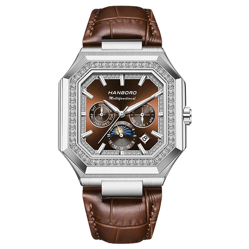 Montre automatique carrée HANBORO – CLEVI Paris