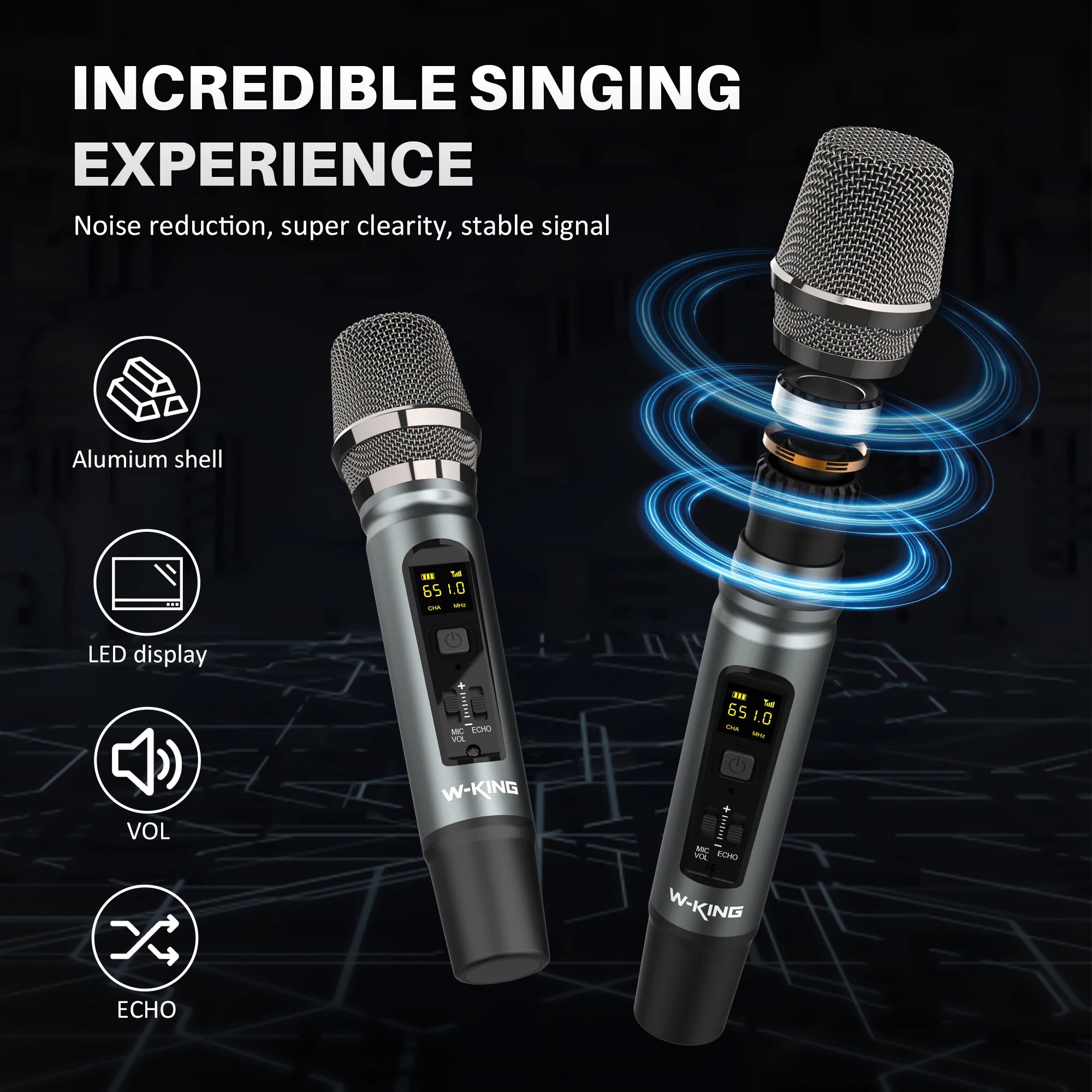 W-KING D20 Enceinte Bluetooth 200W RMS IP67 Karaoké 24h Boombox – CLEVI Paris