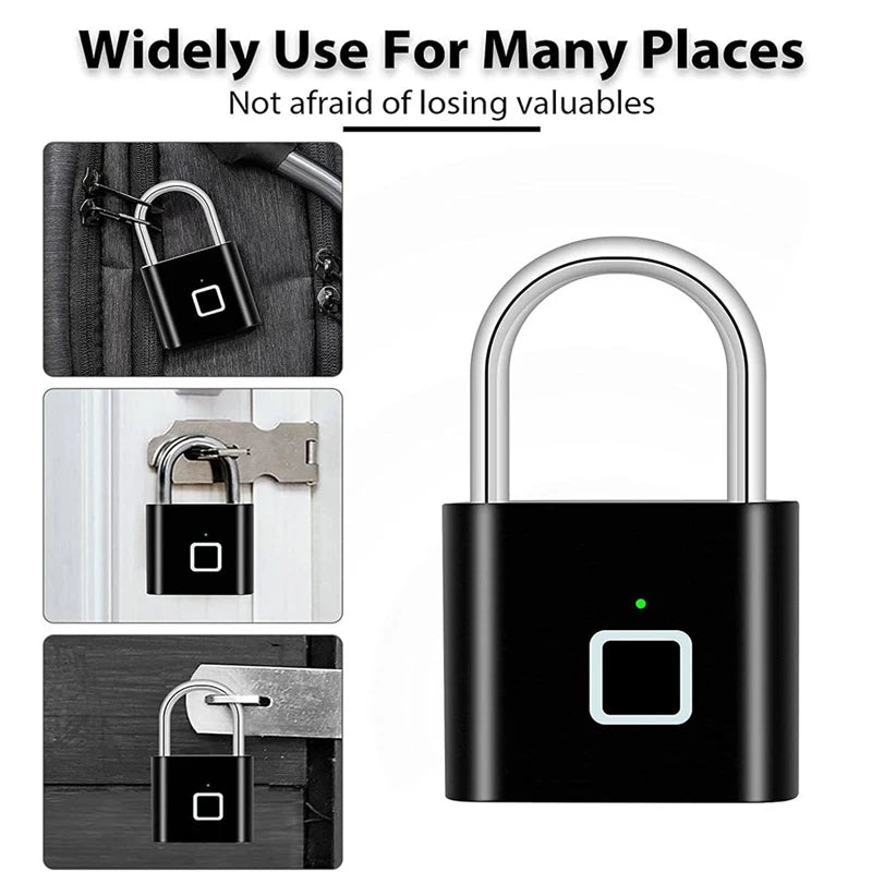 Cadenas Biométrique à Empreinte Digitale IP54 USB – CLEVI Paris
