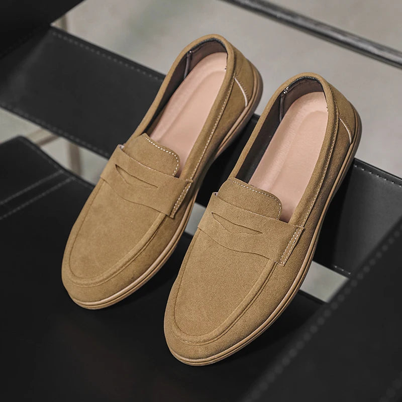 Mocassins Homme Slip-On Légers Respirants Semelle Caoutchouc – CLEVI Paris