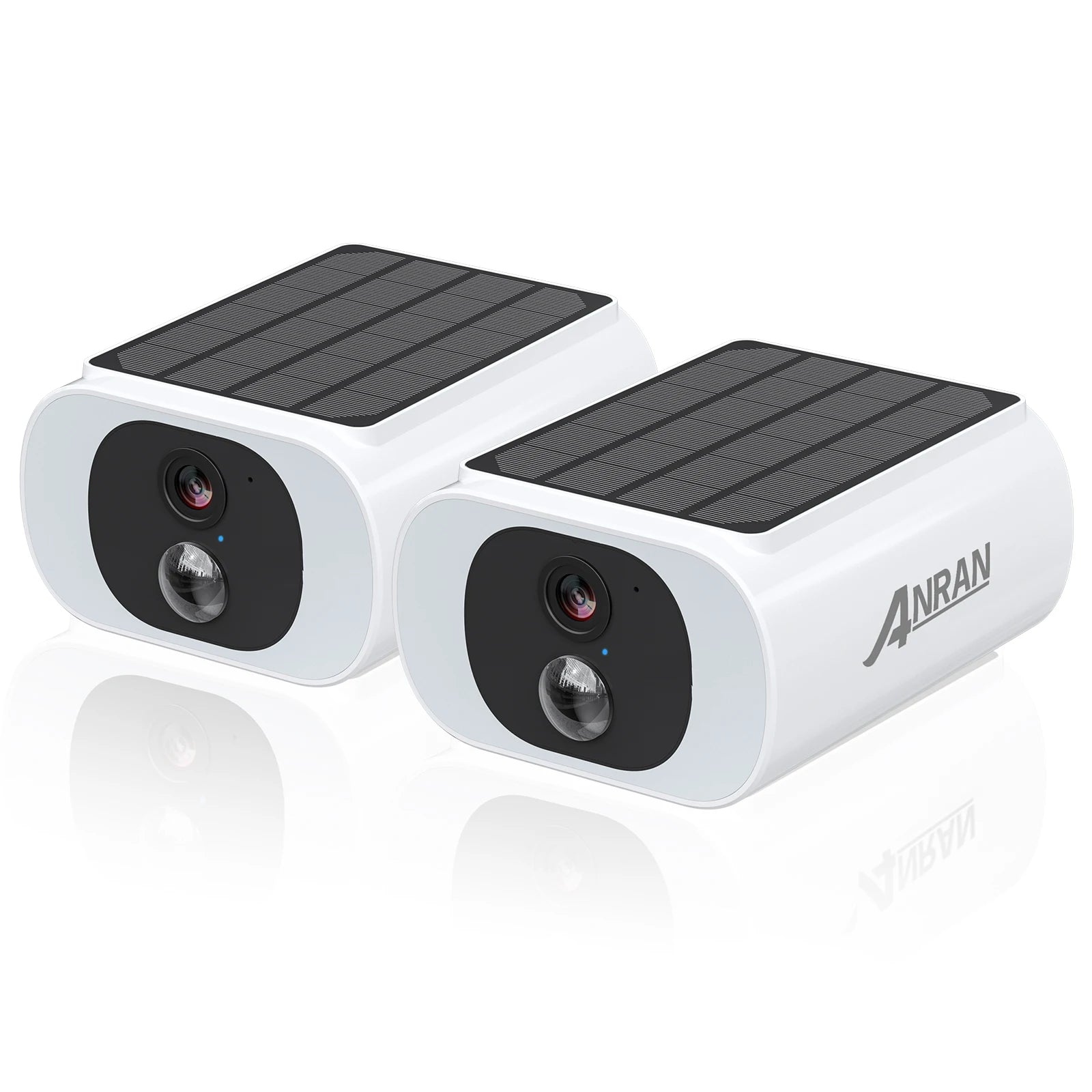 Kit Caméras de Sécurité Solaires ANRAN 3MP WiFi – 2/3/4 Caméras, Vision Nocturne Couleur, Alarme Lumineuse 600lm, IP66, App ANRAN