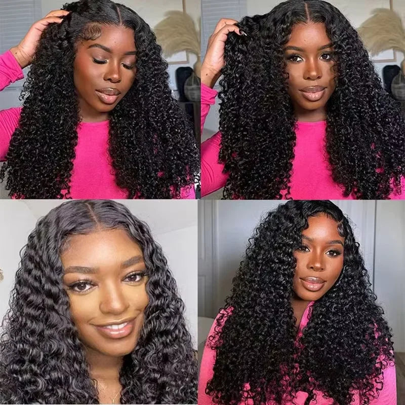 Perruque bouclée longue, cheveux humains – CLEVI Paris
