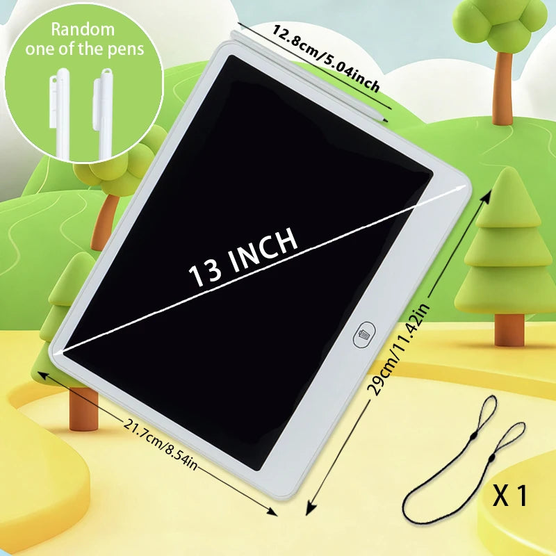 Ardoise LCD Enfant RSP Tablette Dessin Éducative 11/13/16 Pouces 3-8 Ans – CLEVI Paris