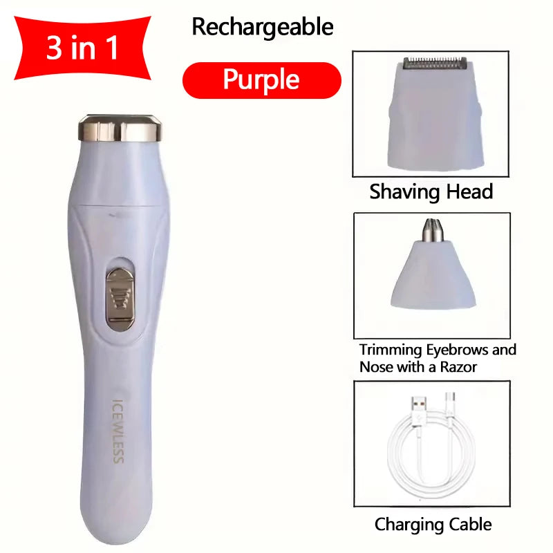 Rasoir électrique rechargeable visage & corps – CLEVI Paris