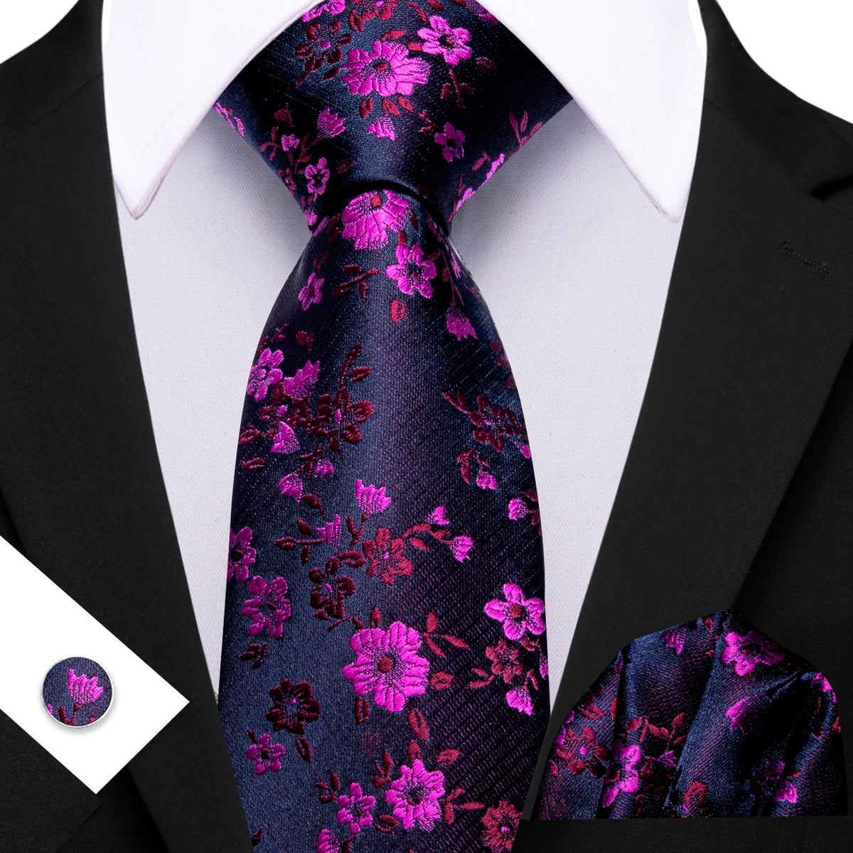 Ensemble cravate homme floral – CLEVI Paris