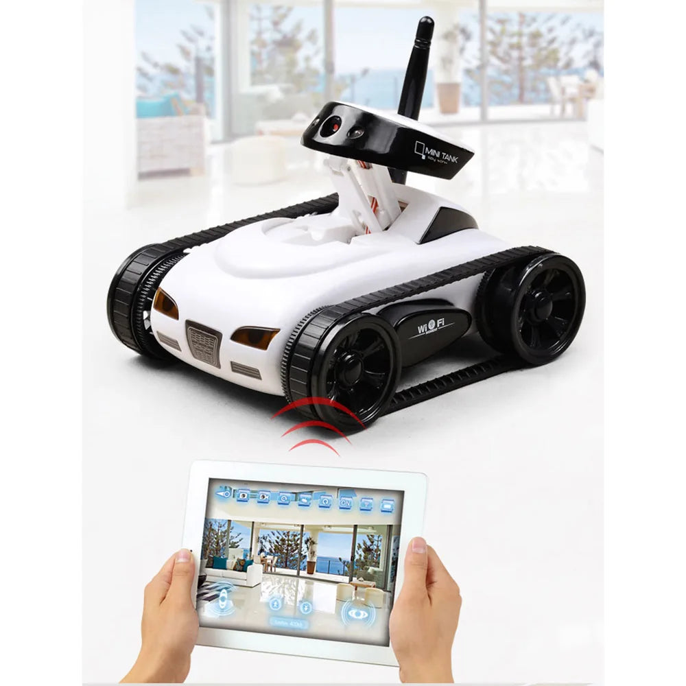 Tank Télécommandé FPV WiFi JIKEFUN Q101 – Caméra HD, Transmission en Direct & Contrôle par Application – CLEVI Paris