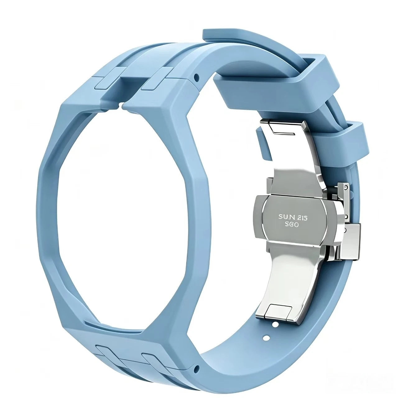 Kit Bracelet FKM + Boîtier Céramique Compatible Swatch x AP Royal Oak Boucle Déployante – CLEVI Paris