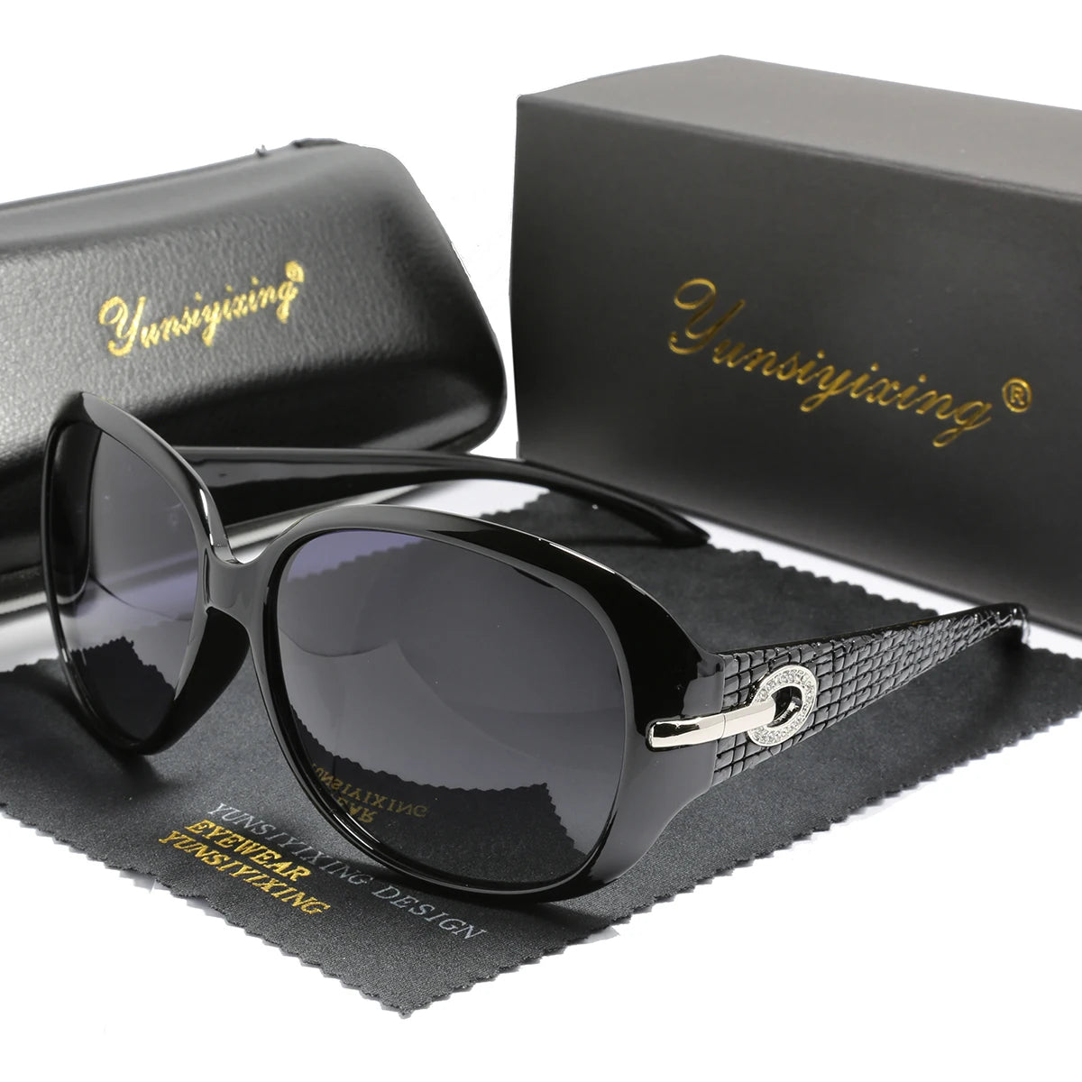 Lunettes de Soleil Papillon Polarisées UV400 Grande Monture Femme Vintage – CLEVI Paris