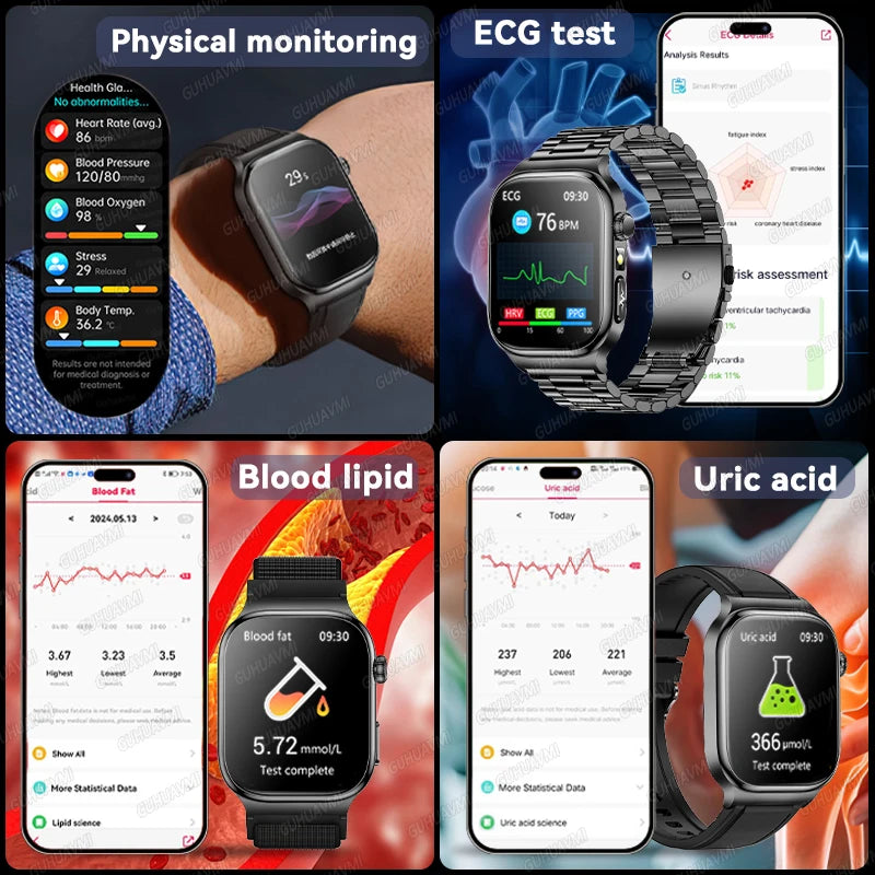 Montre connectée TK18 AMOLED 2,04 pouces – CLEVI Paris