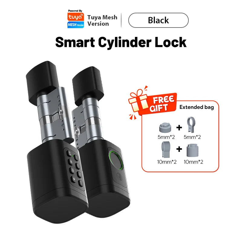 Cylindre Connecté Catchface V1 Pro+ Empreinte Digitale Tuya Ajustable – CLEVI Paris
