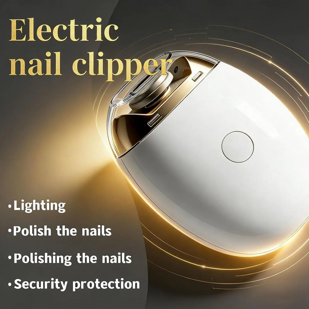 Lime à Ongles Électrique 2-en-1 avec LED — 3 Vitesses, Charge USB-C, Bébé & Adulte | CLEVI Paris