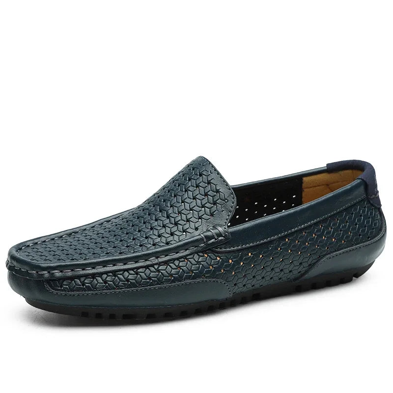 Mocassins Cuir Véritable Ajourés Homme Respirants Slip-On | 7 Coloris – CLEVI Paris