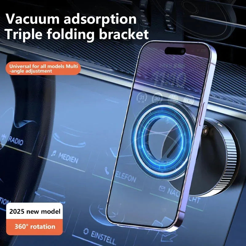Support Téléphone Voiture Magnétique 360° Ventouse Double Face – CLEVI Paris