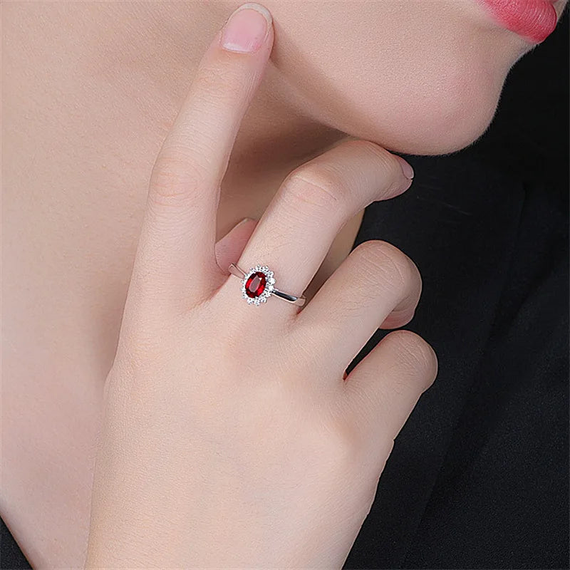Bague Moissanîte 2 Carats Ovale | Argent 925 Certifié GRA – CLEVI Paris