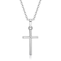 Collier Pendentif Croix Chrétienne — Chaîne 50cm, Argent & Or, Unisexe | CLEVI Paris