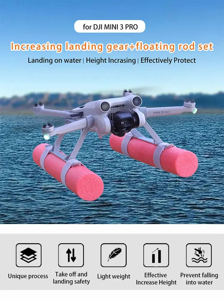 Kit Flotteurs d'Atterrissage sur Eau pour DJI Mini 3 / Mini 4 Pro – CLEVI Paris