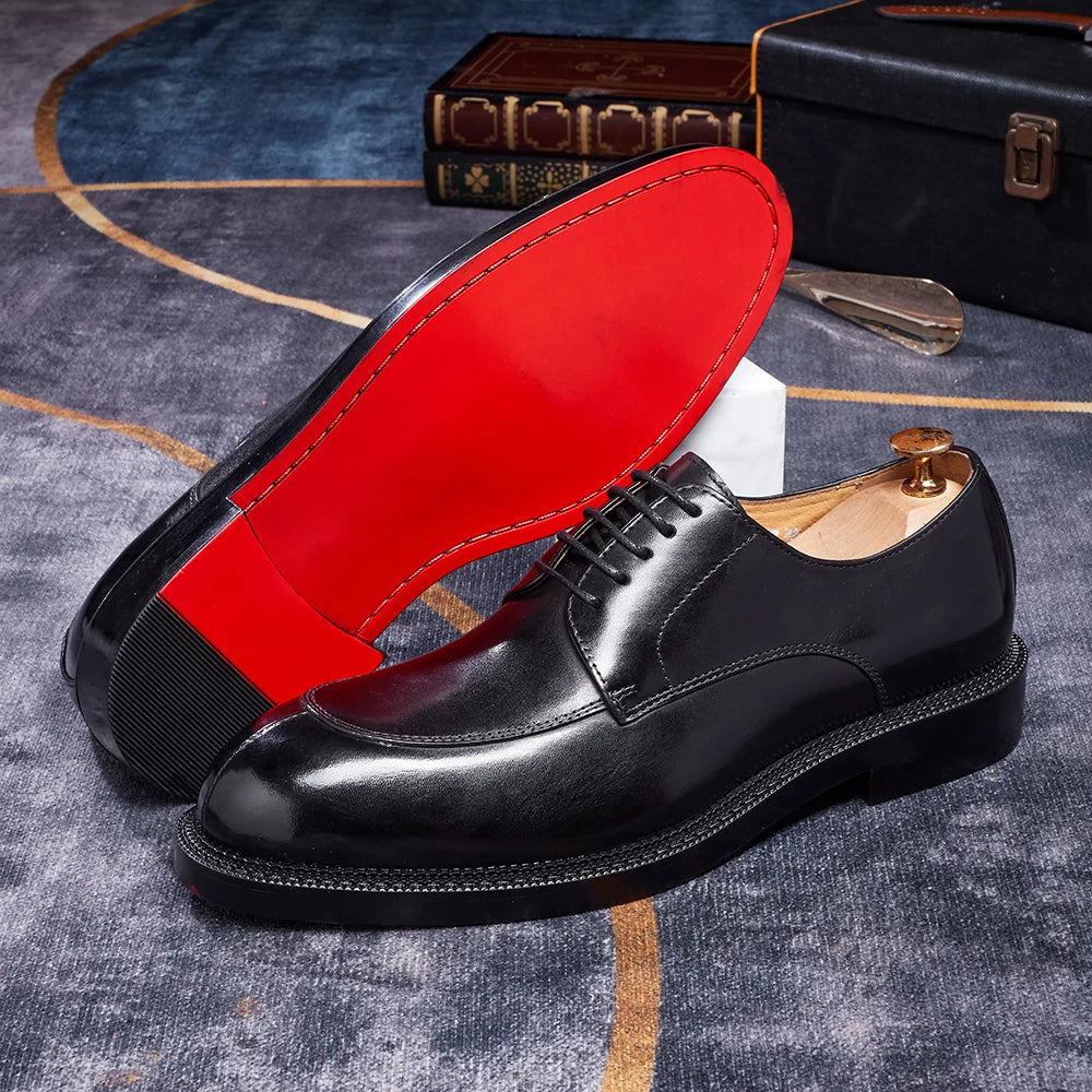 Oxford Homme Cuir Véritable Lacets Wholecut – Bout Pointu, 3 Coloris, EU 39-46 – CLEVI Paris