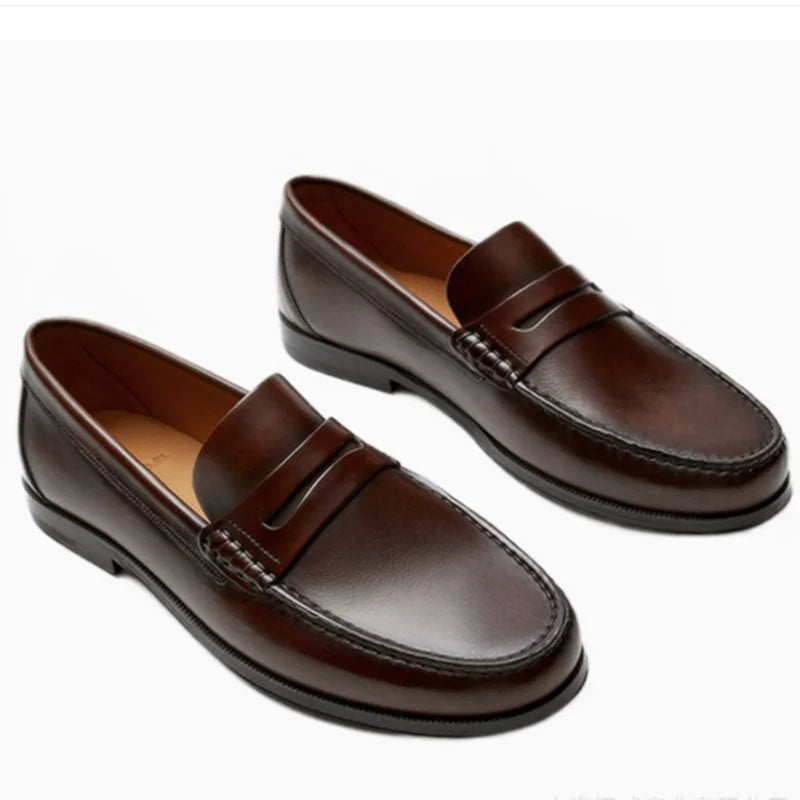 Oxford Homme Cuir Vache Respirant Imperméable Mocassin Driving – CLEVI Paris