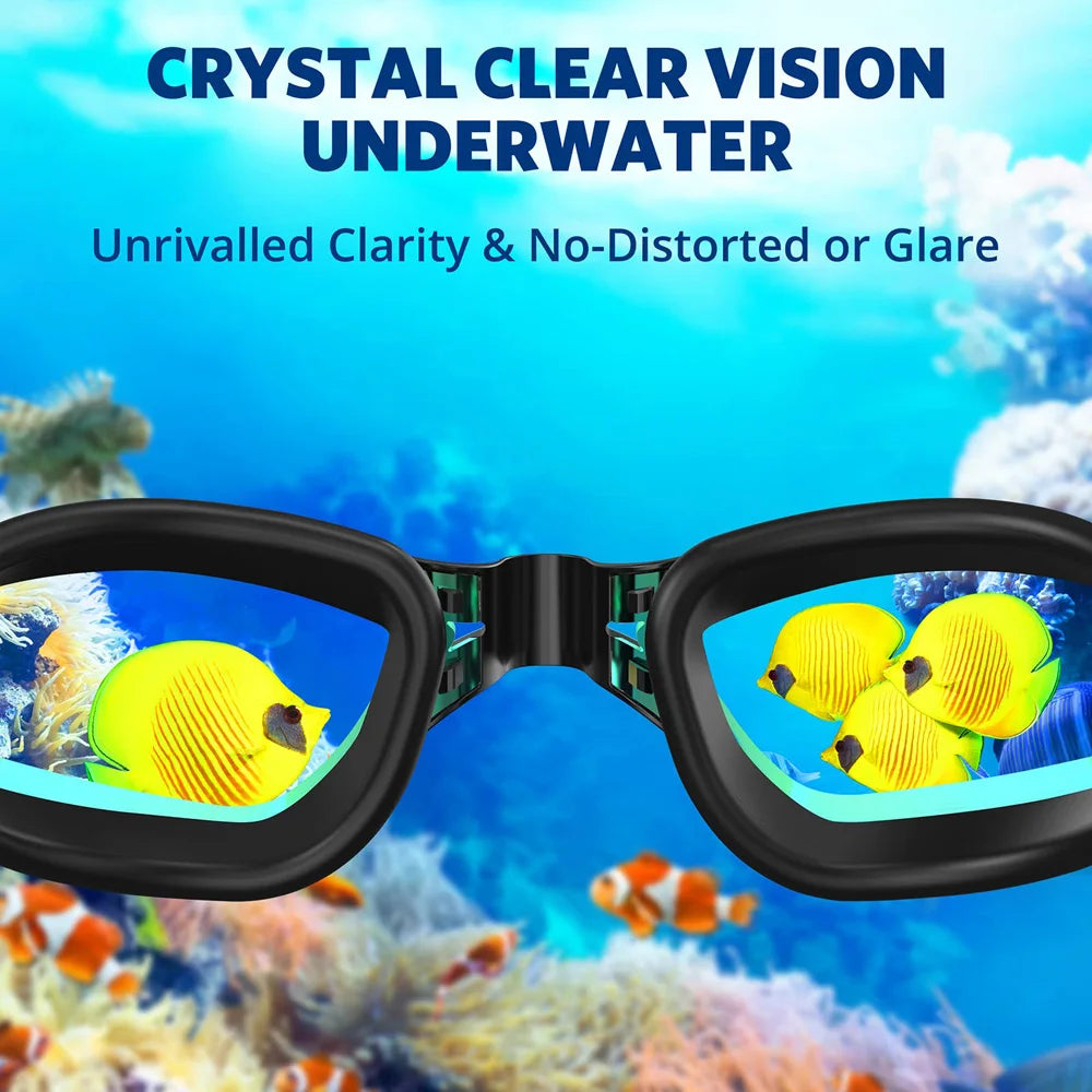 Lunettes de Natation Anti-Buée UV100% Silicone Adulte — CLEVI Paris