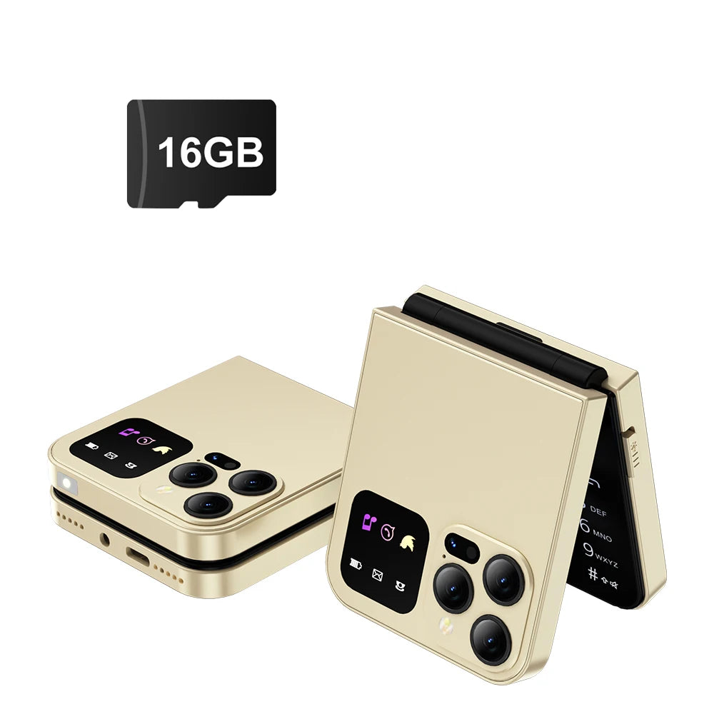 Téléphone Clapet SERVO A50 PRO – 2,4", Dual SIM 2G, Bluetooth, Enregistrement Appels, Type-C – CLEVI Paris