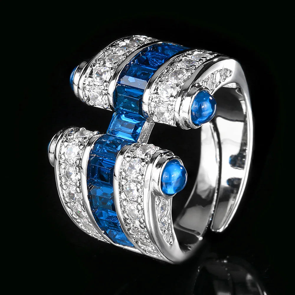 Bague Cocktail Pierres Précieuses Rubis Saphir Émeraude – CLEVI Paris